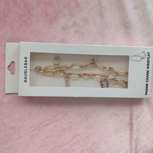 Baublebar Phone Charm Wristlet Spooky Bling New